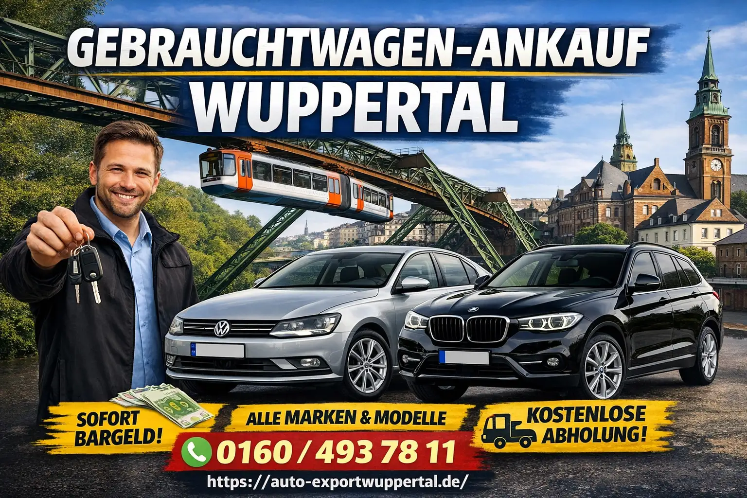 Autoankauf Wuppertal – Auto verkaufen zum Höchstpreis mit Abholung