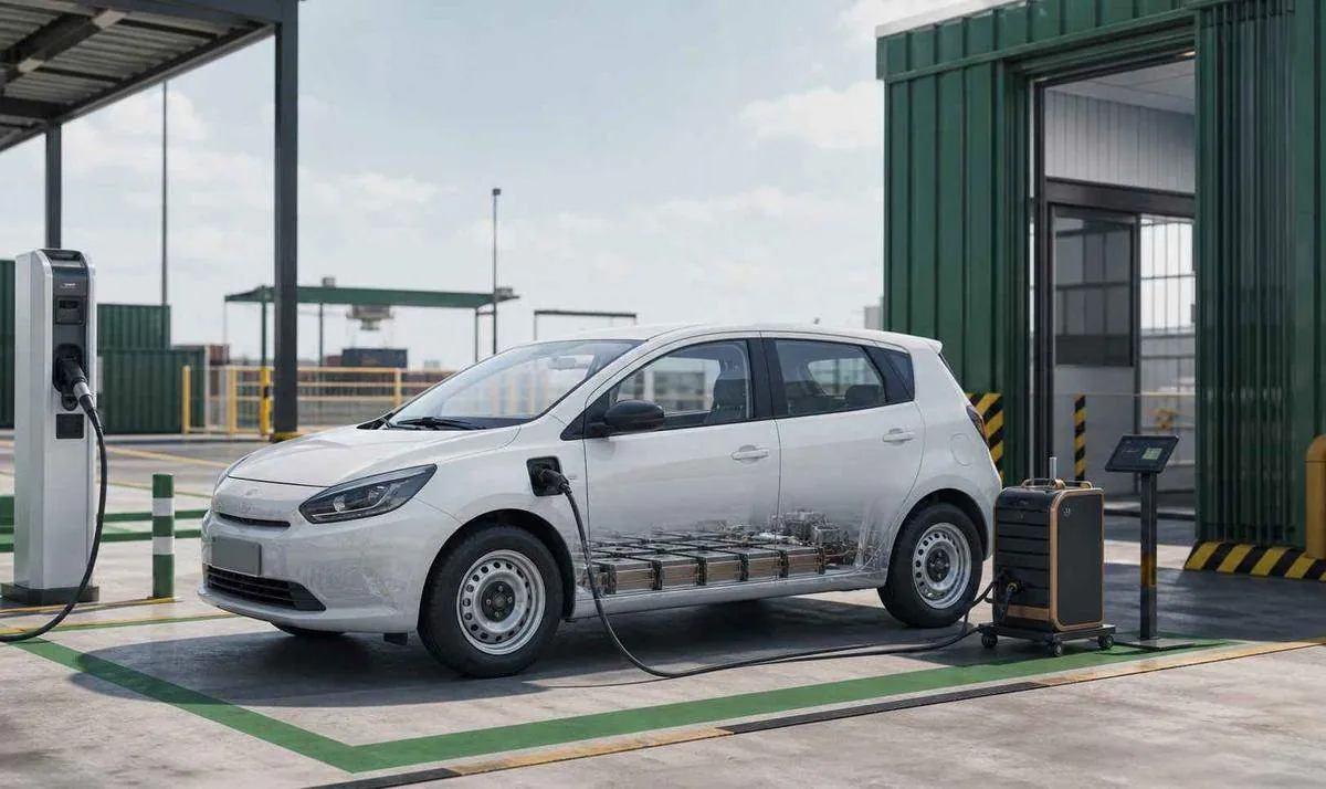 Symbolbild: E-Auto und Hybrid Export