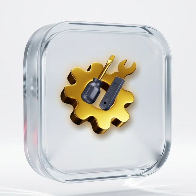 3D-Glassymbol: Motorschaden bewerten